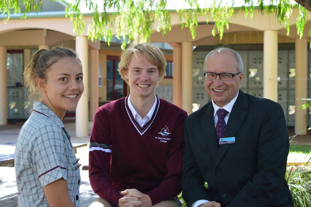 Welcome: St Mary MacKillop College principal Frank Norton said there is a feeling when you first enter the college, “That warm, welcoming nature and positive energy is a strong part of who we are.”
