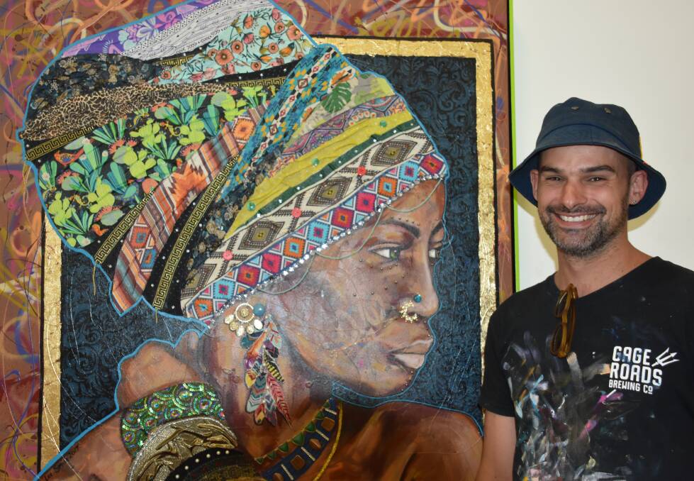 Artist Aidan Lee Smith took out the people's choice award at this year's City of Busselton's Art Awards. He will hold an exhibition at the Margaret River Tafe from December 29 with pieces that focus on identity and personality.