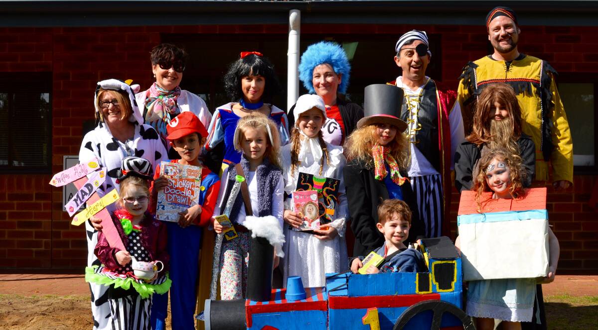 Vasse Primary School teachers are pictured with the winning students from their Book Week parade which celebrated fun with fiction and their favourite fictional characters.