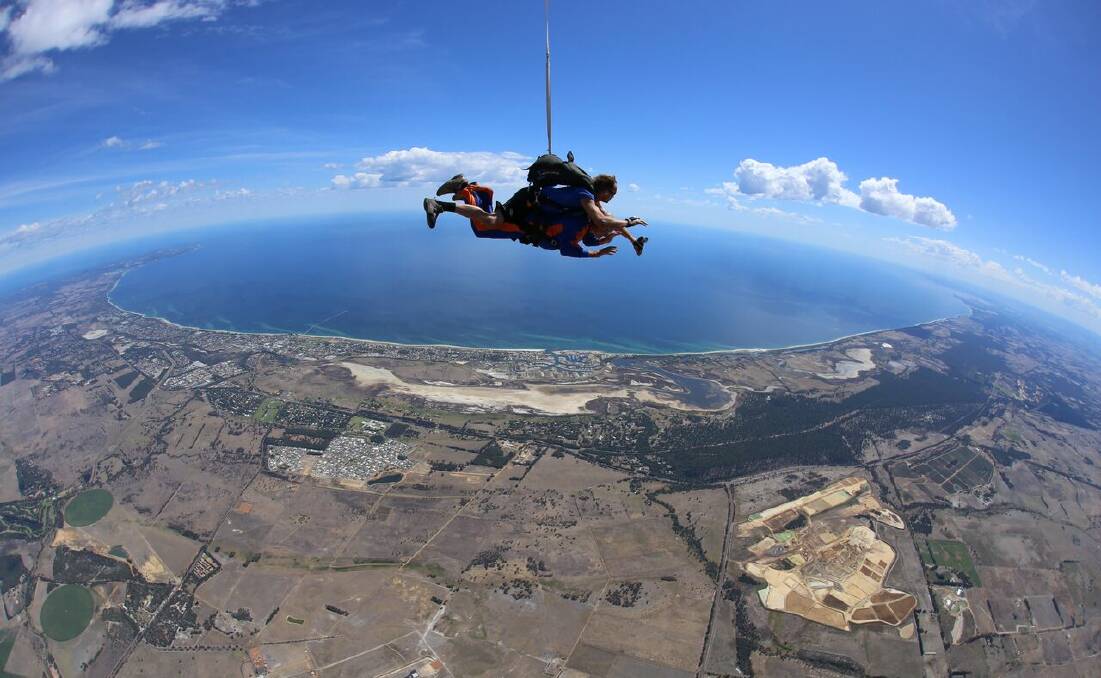 Southbound ticket holders are being encouraged to take part in extra activities in the South West to enhance their festival experience. Photo supply by Skydive Geronimo.