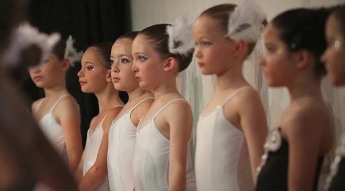 The ballerinas will perform two parts of live dancing with excerpts from a number of famous ballets . Photo supplied.