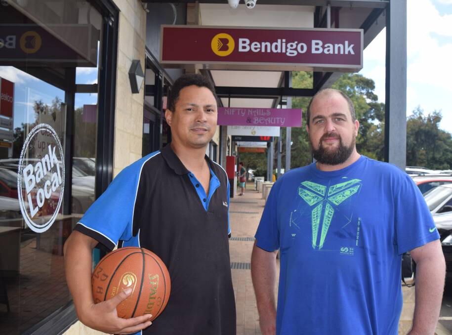 Oilers Men's Basketball Club president Travis Fassom and Andrew Crosbie are pushing for more basketball courts in Dunsborough .