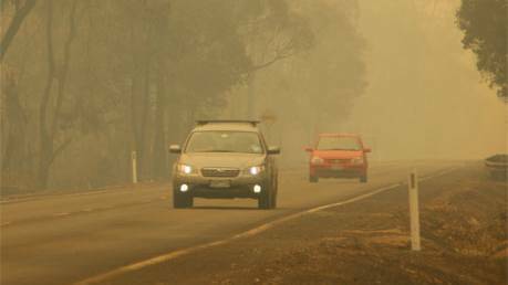 The Department of Parks and Wildlife issued a smoke alert for roads in the vicinity of Yelverton, including the Bussell Highway between Cowaramup and Carbunup.