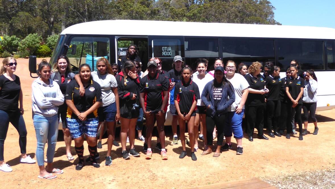 Kamberang students arrive in Margaret River to take part in the The Kambarang South West Aboriginal Gourmet Experience during the Gourmet Escape weekend.