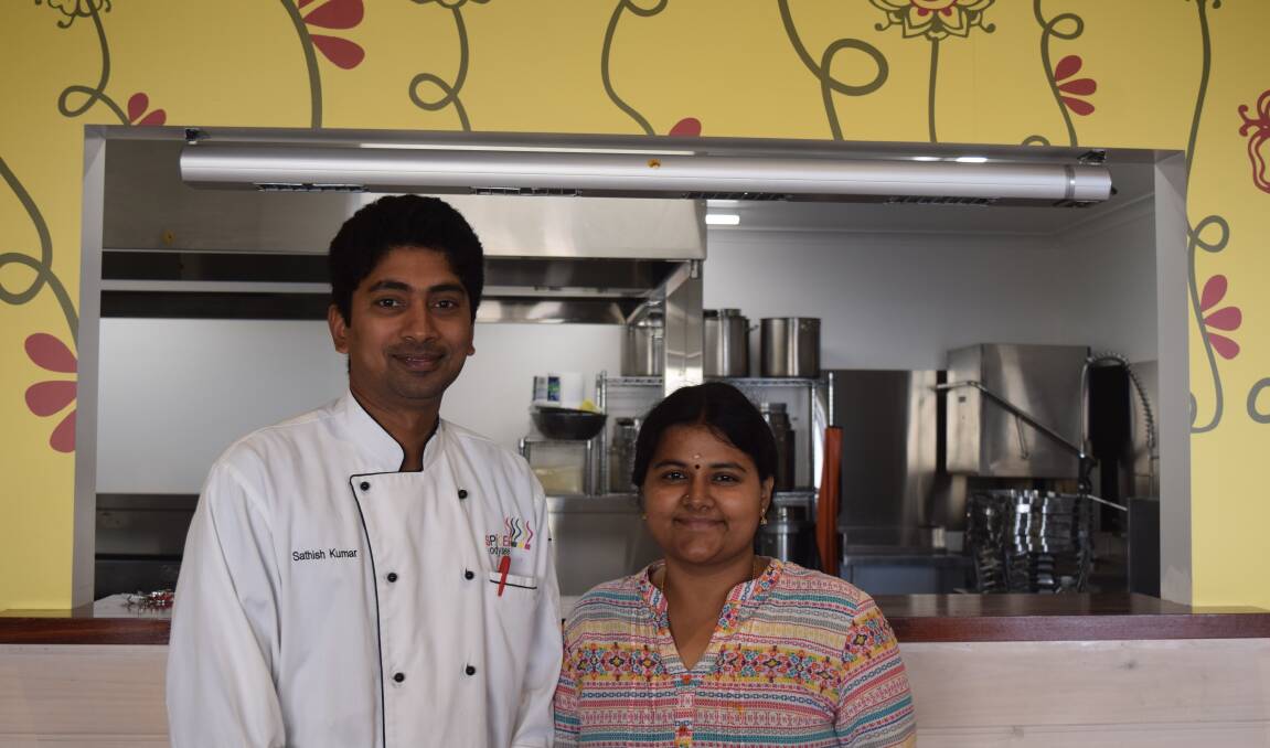 Spice Odysee owners Sathish and Keerthana Kumar will open their first restaurant in Busselton on Thursday.