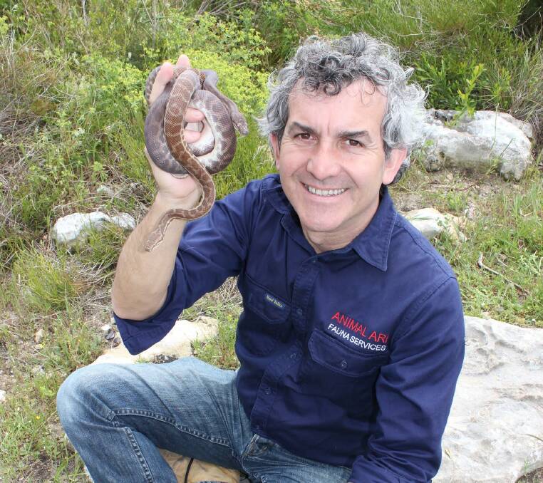 Animal Ark dog trainer David Manning will be in Nannup on October 30, where he will be training dogs to avoid poisonous snakes such as dugites. Photo supplied.