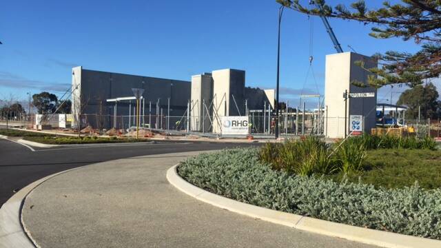 Concrete: The medical centre currently under construction at the Vasse Village location. Photo supplied.