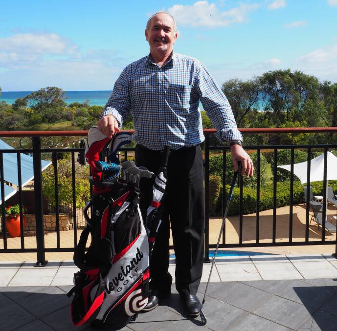 Wyndham Resort and Spa Dunsborough's general manager Damien Keenan is golf day-ready. The resort will host the Two Ball Ambrose at Busselton Golf Club.