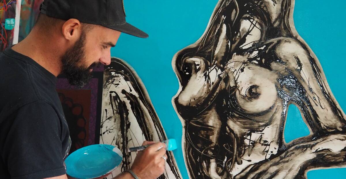 Aidan Lee Smith is one of the artists that will be creating live art at the festival's Isle of Art, which will be a one-time-only See World Sessions addition.