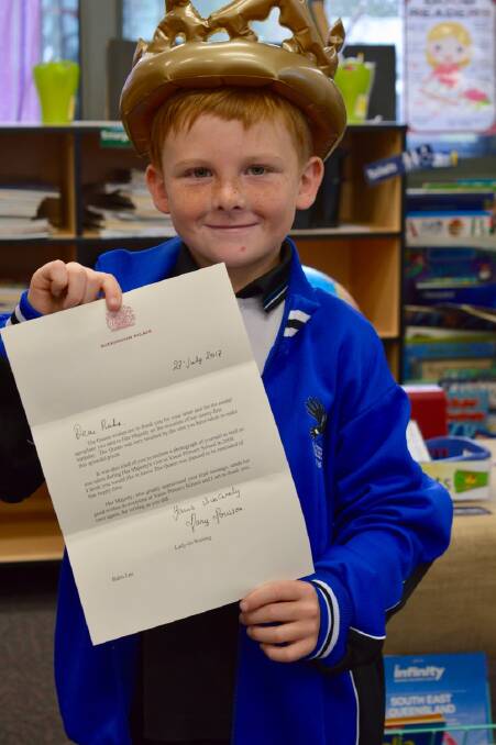 Rahn Lee with his letter from Queen Elizabeth. 