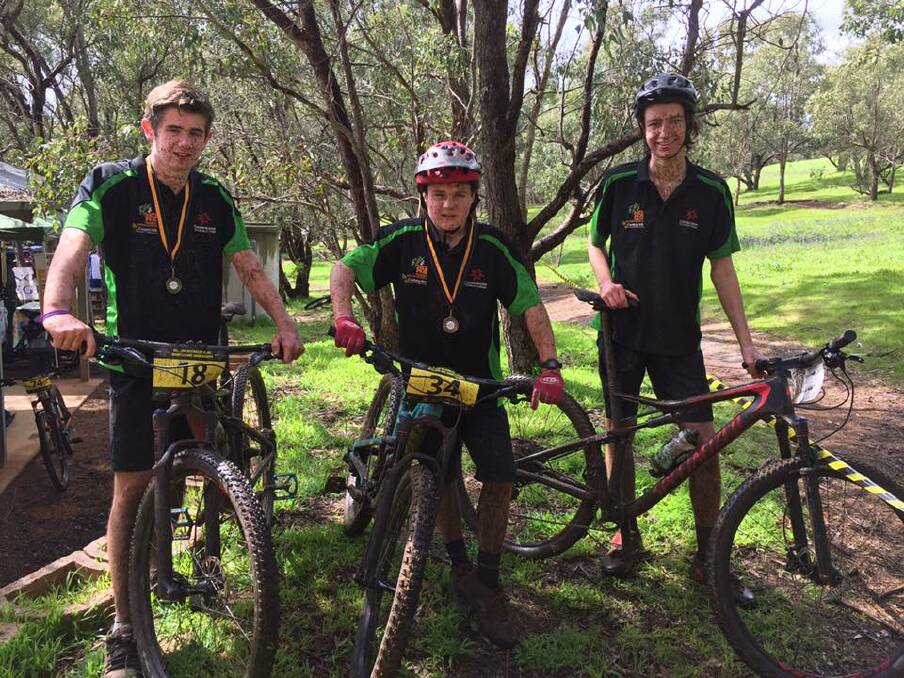 Bryce Commins, Jackson Stokes and Jayden Fraser. Cornerstone would like to thank Fat Duck Cycles for the generous loaning high performance Cross Country bikes. 