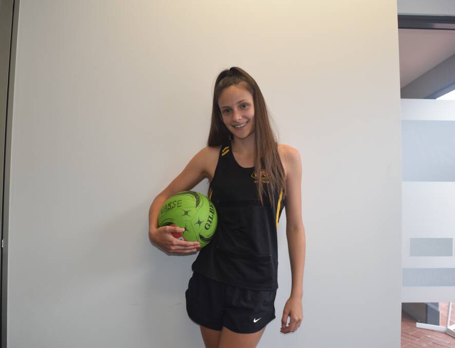 Paris Newman is representing Western Australia in the State 15's Netball. 