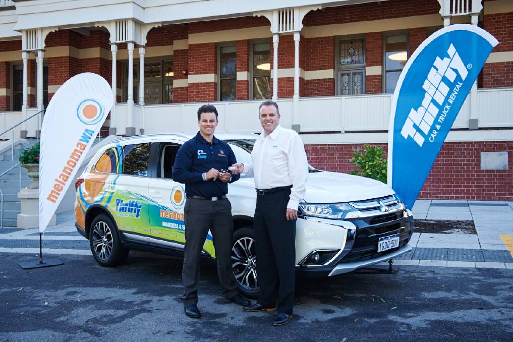 Thrifty and melanomaWA have teamed up to drive home the message of sun safety. Photo: Rebecca Mansell