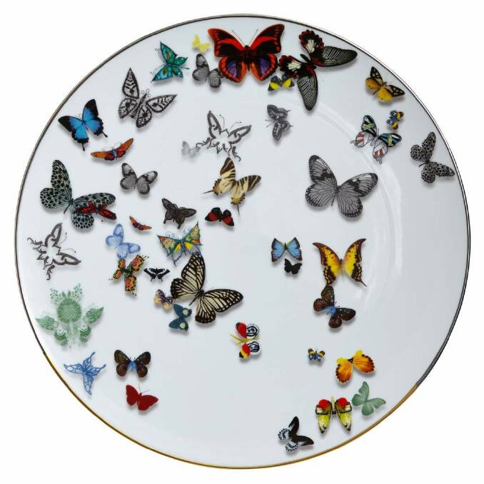 Christian Lacroix butterfly parade plate. $165. Essential Ingredient.