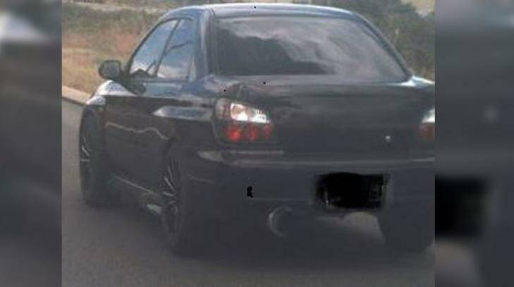 This car was stolen with a pet dog still inside. Photo: WA Police