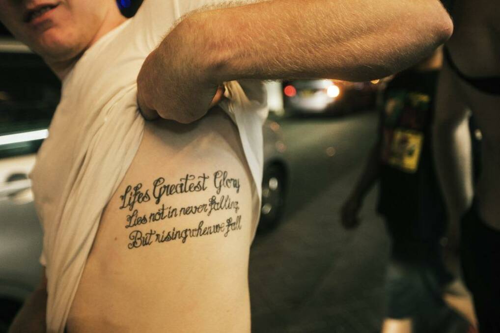 Aidan King tattoo Photo: Nic Walker