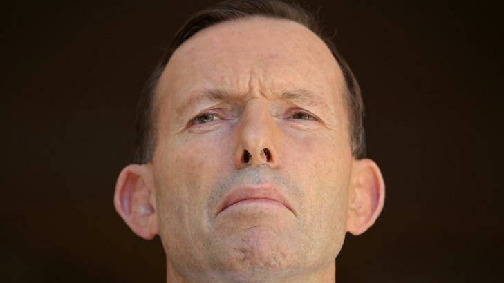 Tony Abbott made a promise to a dying man. Photo: Alex Ellinghausen