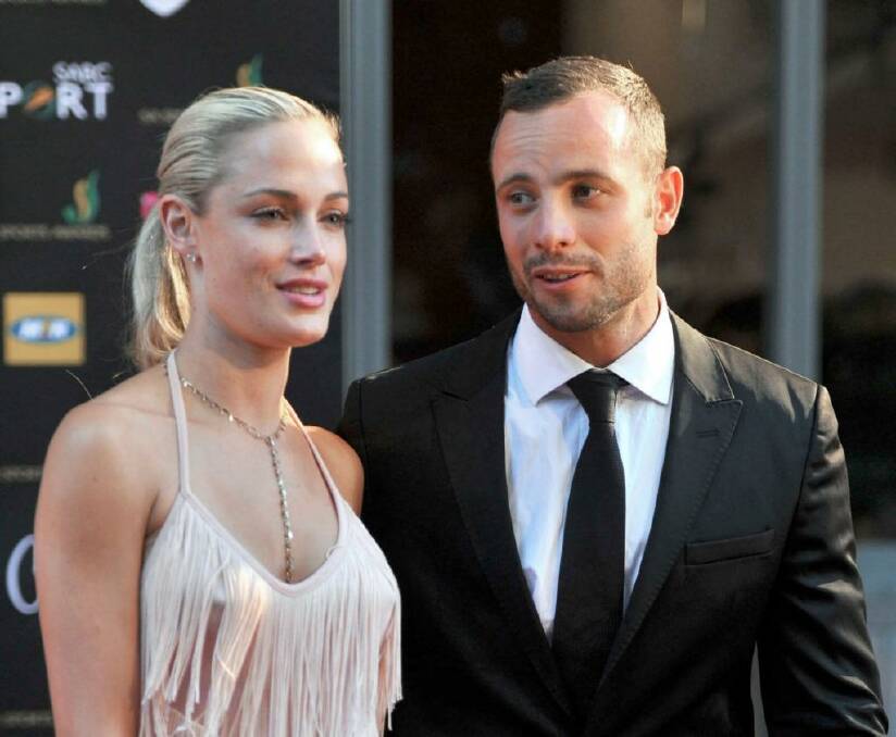 Oscar Pistorius with Reeva Steenkamp in November 2012.