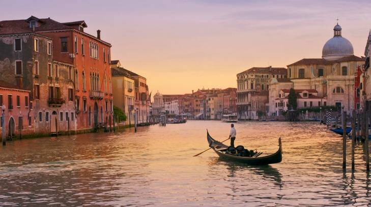 A gondola on the Grand Canal, Venice. Photo: iStock