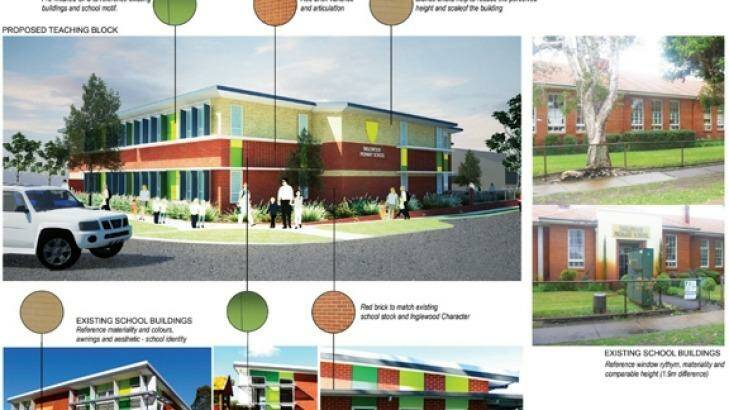The proposed new building at Inglewood Primary Photo: Department of Education