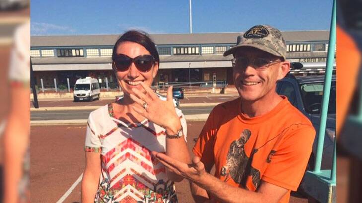 Lost ring found wedged in Rottnest Island reef