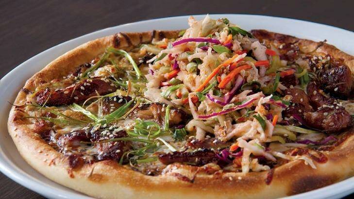 A seasonal Spicy Korean BBQ pizza from CPK.