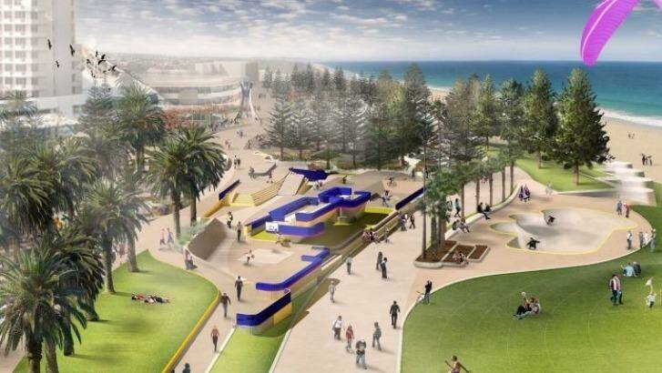 The state government has released new images of what the revamped Scarborough Beach revamp will look like when its finished. Photo: WA Government