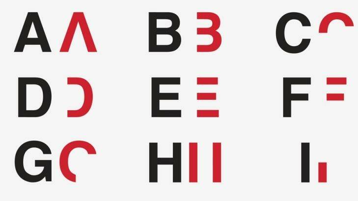 Daniel Britton has created an alphabet that shows people what it's like to have dyslexia. Photo: Daniel Britton