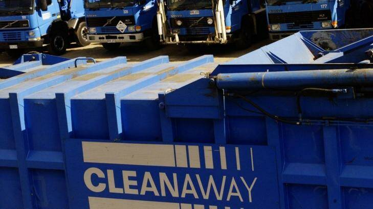 Cleanaway's fleet was grounded because of a crash in Adelaide. Photo: Joe Armao