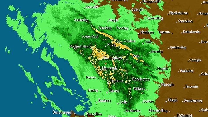 Rain looms over Perth and the South West on Saturday morning. Photo: Weatherzone