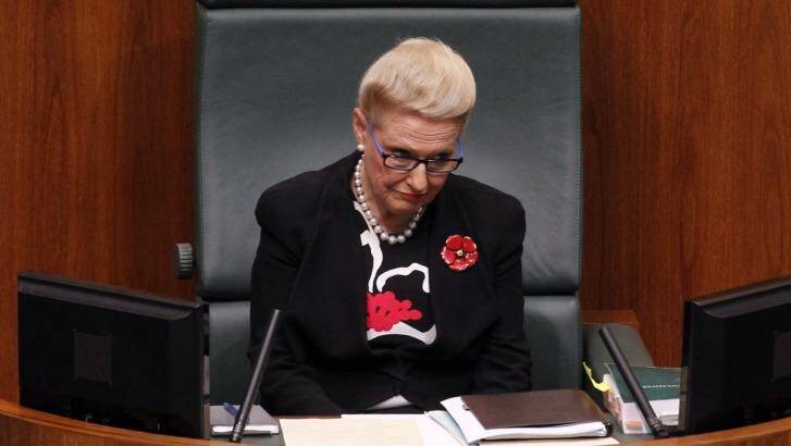 Tony Abbott and Bronwyn Bishop decided she should resign from the speakership after they realised a significant number of government MPs would not support her in a no-confidence motion. Photo: Andrew Meares