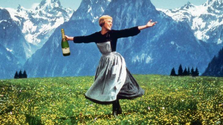 Time to pop the cork? Julie Andrews made film history with <i>The Sound of Music</i>, which has just turned 50.