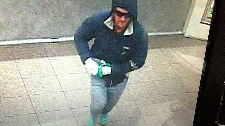 Police are looking to speak with this man in relation to an armed hold-up at Chicken Treat in Bunbury.