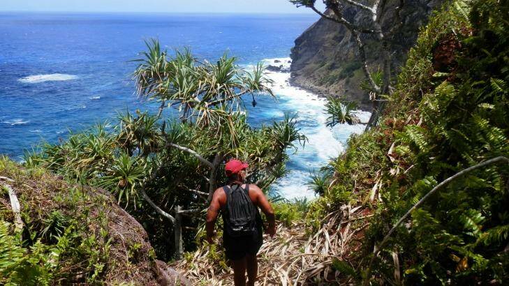 Pitcairn Island offers many secluded, rocky bays for visitors to explore.
 Photo: Craig Tansley