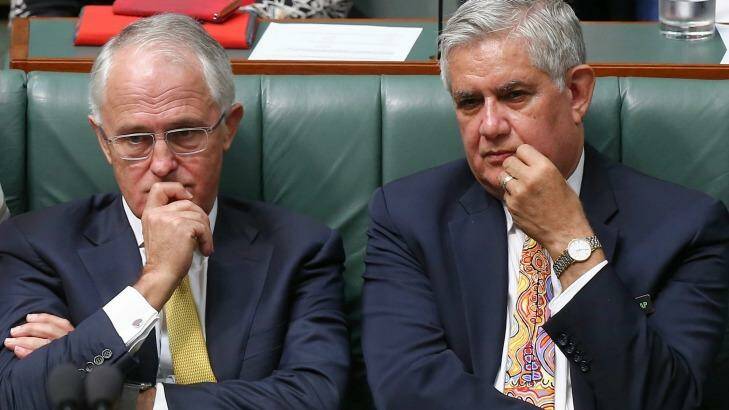 New Aged Care and Indigenous Health Minister Ken Wyatt, pictured with Mr Turnbull, becomes the first Indigenous person to hold a federal ministry. Photo: Alex Ellinghausen