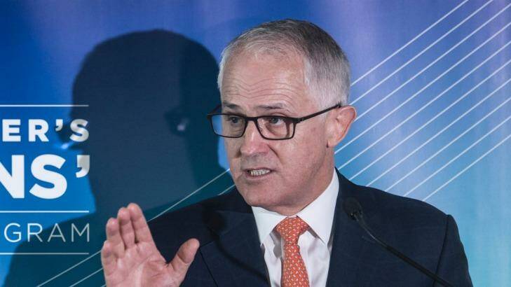 Prime Minister Malcolm Turnbull delivered a strident defence of free trade. Photo: Nic Walker