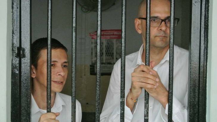 Controversial case: Neil Bantleman, right, a Canadian school administrator, and Ferdinand Tjiong, an Indonesian teacher's aide, who have been found guilty of
raping three school boys.  Photo: Michael Bachelard