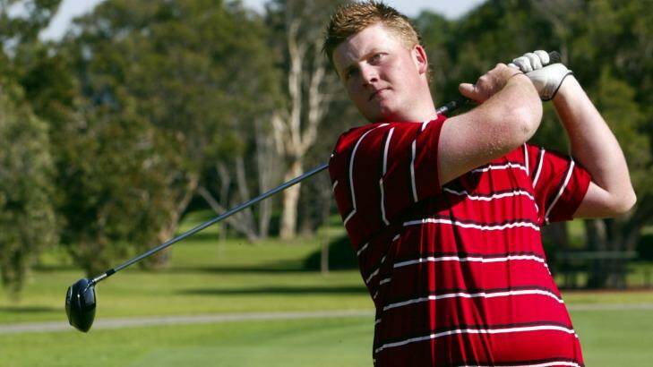 Chubby teenager: Lincoln Tighe after he was named in the Australian schools golf team in 2006. Photo: Wayne Venables