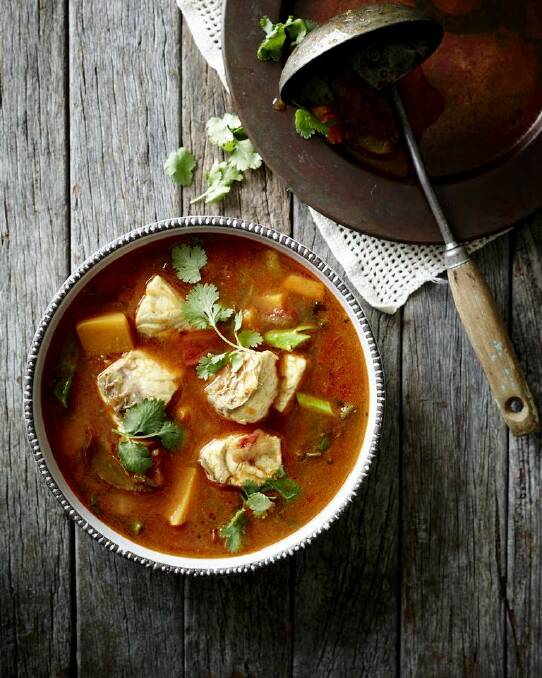 Turn up the heat: Pete Evans' Thai-style spicy fish soup <a href="http://www.goodfood.com.au/good-food/cook/recipe/spicy-thai-fish-soup-20140729-3crec.html"><b>(recipe here).</b></a>