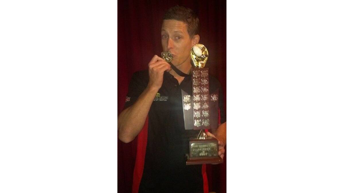 Busselton Bombers midfielder Paul Northover has won the fairest and best award for the Onshore Cup competition in his first season.