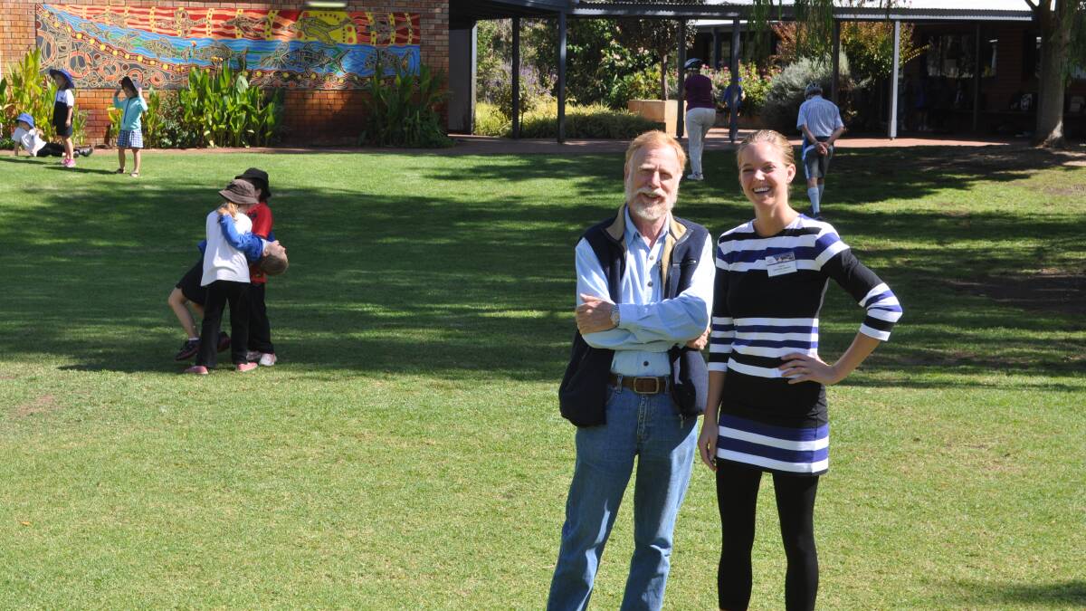 Vasse Primary School volunteers Malcolm Jennings and Josephine Stewart are passionate about their roles as mentors to students. 
