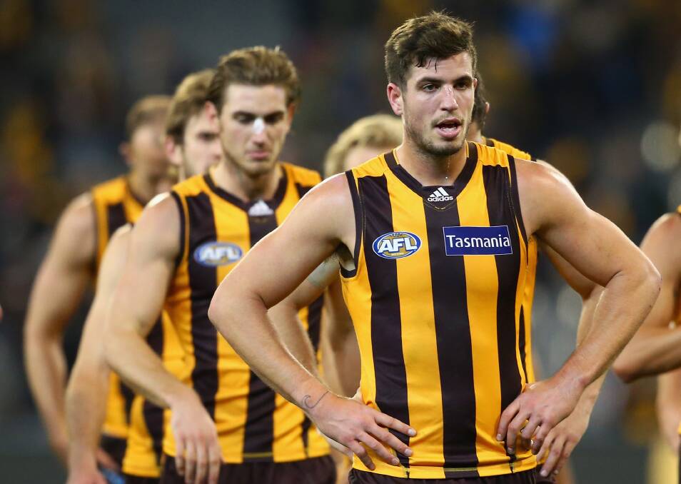 Dunsborough footballer Ben Stratton is all set to try and help his AFL side Hawthorn qualify for their fourth straight grand final. Photo: Getty Images. 