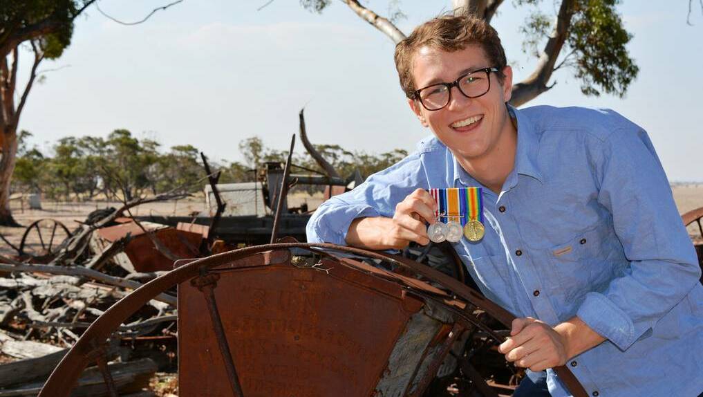Lachlan Hunter is proud of his great-great Uncle Harry Moore's war-time bravery and service.