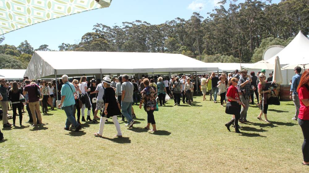 People at the Margaret River Gourmet Escape's Gourmet Village this year.