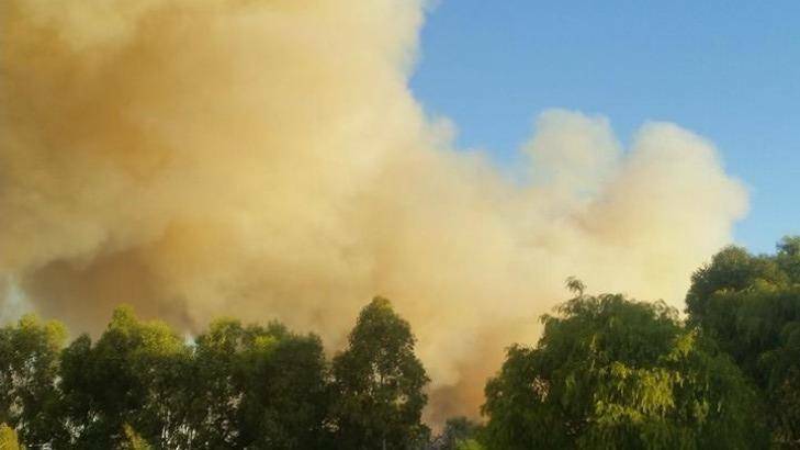 DFES confirmed the bushfire in Ruabon is in thick bush and not threatening property.