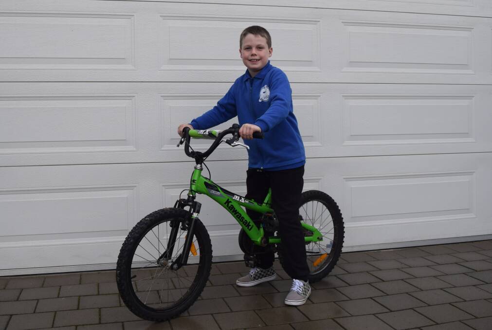 Rocco's ride: Eight year old Rocco Watson will ride his BMX from Dunsborough to Busselton to raise money for the hospice.