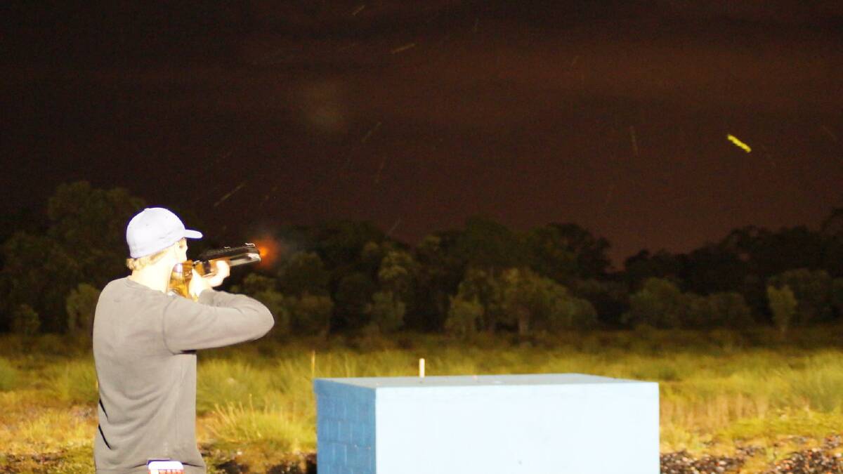 Josh Fleay in action at the Busselton Clay Target Club.