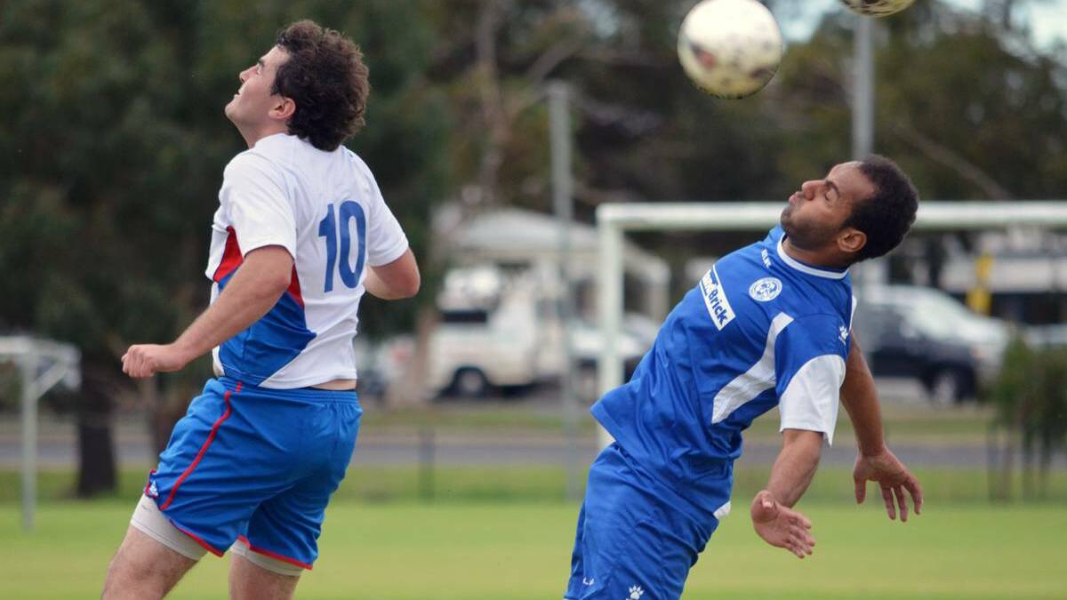 It was a close contest between Dunsborough Towners and Bunbury Dynamos on Sunday.