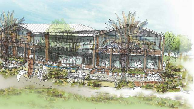 An artist impression of what the hospitality venue could like at the Busselton foreshore.