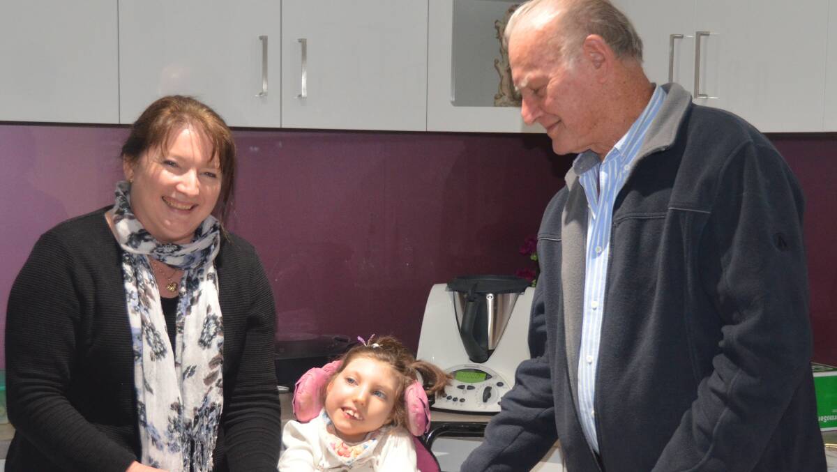 Thermomix thank you: Sharon Monk with daughter Clair and Lion’s Club of Busselton representative Andy Kaptein. 